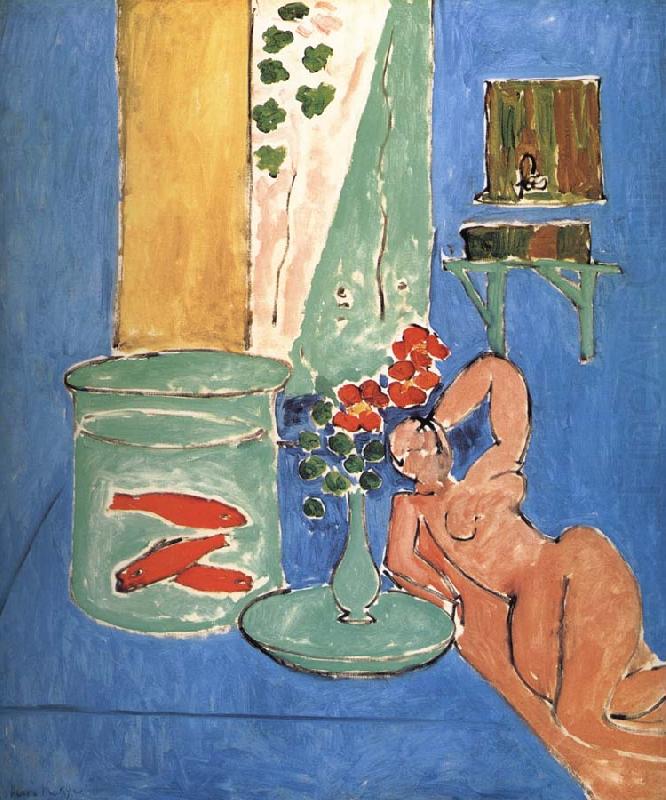 Henri Matisse Goldfish and statue oil painting picture